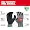 Milwaukee Tool Cut Protection Dipped Gloves, Cut Level A6 , Dipped , Nitrile , Rough , Large 1 PR 48-73-7002 - alternate 5