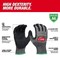 Milwaukee Tool Cut Protection Dipped Gloves, Cut Level A6 , Dipped , Nitrile , Sandy Nitrile , XL 12 PK 48-73-7003B - alternate 3