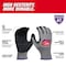 Milwaukee Tool Cut Protection Dipped Gloves, Cut Level A7 , Dipped , Nitrile , Rough , Medium 1 PR 48-73-7011 - alternate 6