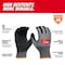 Milwaukee Tool Cut Protection Dipped Gloves, Cut Level A8 , Dipped , Nitrile , Sandy Nitrile , M 12 PK 48-73-7021B - alternate 3