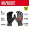 Milwaukee Tool Cut Protection Dipped Gloves, Cut Level A9 , Dipped , Nitrile , Rough , X-Large 1 PR 48-73-7033 - alternate 5