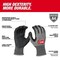 Milwaukee Tool Knit Gloves, Cut Level A4 , Dipped , Nitrile , Rough , 2XL 1 PR 48-73-7144E - alternate 7