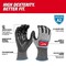Milwaukee Tool Cut-Resistant Coated Gloves, Cut Level A2 , Dipped , Polyurethane , Smooth , M 12 PK 48-73-8721B - alternate 5