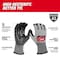 Milwaukee Tool Cut-Resistant Coated Gloves, Cut Level A3 , Dipped , Polyurethane , Smooth , M 1 PR 48-73-8731 - alternate 3