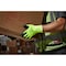 Milwaukee Tool High Visibility Cut Level 1 Polyurethane Dipped Gloves - X-Large, Polyurethane, Smooth, Palm, Lime 48-73-8913 - alternate 7