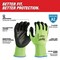 Milwaukee Tool High Visibility Cut Level 2 Polyurethane Dipped Gloves - XXL, PR 48-73-8924 - alternate 3