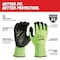 Milwaukee Tool 12 Pair High Visibility Cut Level 3 Polyurethane Dipped Gloves - S 48-73-8930B - alternate 8