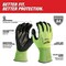 Milwaukee Tool High Visibility Cut Level 4 Polyurethane Dipped Gloves- XXL 48-73-8944 - alternate 2