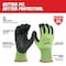 Milwaukee Tool Hi-Vis Cut Resistant Coated Gloves, Cut Level A5 , Dipped , Polyurethane , Smooth , XL ( 10 ) 48-73-8953 - alternate 6