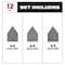 Milwaukee Tool Assorted 80, 120 & 180 Grit Mesh Sanding Sheets for M12 FUEL Orbital Detail Sander 12PK 48-80-5405 - alternate 5