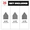 Milwaukee Tool Assorted 80, 120 & 180 Grit Mesh Sanding Sheets for M12 FUEL Orbital Detail Sander 36-Pack 48-80-5406 - alternate 10