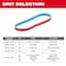 Milwaukee Tool & Equipment Bandfile Belts, 0.38 in W, 0.10 in L, Coated, Ceramic, 60 Grit, Coarse, Not Applicable, Blue, Red 48-80-7060 - alternate 8