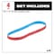 Milwaukee Tool & Equipment Bandfile Belts, 0.38 in W, 0.10 in L, Coated, Ceramic, 80 Grit, Medium, Not Applicable, Blue, Red 48-80-7080 - alternate 7