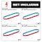 Milwaukee Tool & Equipment Bandfile Belts, 0.50 in W, 0.10 in L, Ceramic Alumina, 40, 60, 80, 120 Grit, Multi-Grade, Blue; Red 48-80-9000 - alternate 4
