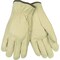 Mcr Safety Leather Drivers Gloves, Pigskin, Shirred Slip-On, Straight Thumb, Gunn - Full Back Cut, Beige, L 3400L - alternate 2