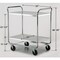Lakeside Tubular Chrome Frame 2 Shelf Cart; 500 lb Capacity, 21"x33" 492 - alternate 3