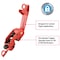 Master Lock Grip Tight Circuit Breaker Lockout, Standard Single and Double Toggles, Clamp-On, Red 493B - alternate 2