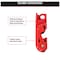 Master Lock Grip Tight Circuit Breaker Lockout, Standard Single and Double Toggles, Clamp-On, Red 493B - alternate 4