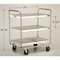 Lakeside Tubular Chrome Frame 3 Shelf Cart; 500 lb Capacity, 21"x33" 493 - alternate 3