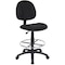 Boss B1615 Drafting Chair, Black Seat, Black Back, 25" W 25" L 49-1/2" H, Armless, Fabric Seat B1615-BK - alternate 5