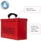 Master Lock Lockout Tagout Portable Group Lock Box, Steel, Hinged, 12 Padlocks, 6 in x 9.25 in x 3.75 in, Red 498A - alternate 2