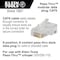 Klein Tools Pass-Thru Modular Data Plug, CAT6, 50-Pack VDV826-703 - alternate 7