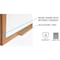 Ghent Dry Erase Board, Plastic, 36 5/8 in, 60 5/8 in, Wood Frame, White, Gloss M2W-35-4 - alternate 5