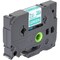 Brother Label Tape Cartridge, White on Green, Labels/Roll: Continuous TZe725 - alternate 4