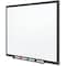 Quartet Dry Erase Board, Steel, 36 in, 48 in, Aluminum Frame, White, Gloss SM534B-24 - alternate 5