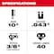 Milwaukee Tool Replacement Chain for M18 FUEL QUIK-LOK Pole Saw, 10 in L, 40 Links, .043 in Gauge, 3/8 in Pitch 49-16-2723 - alternate 3