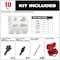 Milwaukee Tool 10 pc. HOLE DOZER with Carbide Teeth Electrcian's Hole Saw Set 49-22-3084 - alternate 2