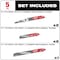 Milwaukee Tool SAWZALL Carbide Demolition Wood and Metal Cutting Reciprocating Saw Blade Set (5-Piece) 49-22-5505 - alternate 8