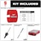 Milwaukee Tool 9 pc. BIG HAWG with Carbide Teeth Hole Saw for Nail-Embedded Wood Set with PACKOUT Compact Organizer 49-56-9295 - alternate 9