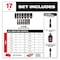 Milwaukee Tool 17 pc. SHOCKWAVE Impact Duty 3/8" Drive SAE Deep Well Socket Set, PACKOUT Low Compact Organizer 49-66-6800 - alternate 2