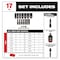Milwaukee Tool 17 pc. SHOCKWAVE Impact Duty 3/8" Drive SAE Deep Well Socket Set, PACKOUT Low Organizer Tray 49-66-6815 - alternate 2