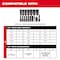 Milwaukee Tool PACKOUT Low-Profile Organizer Tray for 17 pc. SHOCKWAVE Impact Duty 3/8 in. Drive SAE Deep Well Sockets 49-66-6830 - alternate 6