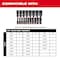 Milwaukee Tool PACKOUT Low-Profile Organizer Tray for 19 pc. SHOCKWAVE Impact Duty 3/8 in. Drive Metric Deep Well Sockets 49-66-6831 - alternate 3