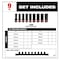 Milwaukee Tool 9 pc. SHOCKWAVE Impact Duty 1/2 in. Drive Metric Deep Well 6 Point Socket Set 49-66-7032 - alternate 4