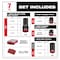 Milwaukee Tool 1 in Drive Impact Socket Set, Metric, SAE, 7 pcs 49-66-7840 - alternate 4