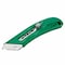 Pacific Handy Cutter Safety Knife, 3 Fixed Blade Depths, 5 3/4 in L, Safety Point, Steel Blade, Green Plastic Handle S4R - alternate 7
