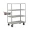 Little Giant Order Picking Stock Cart, 12 ga. Steel, 3600 lb Load Capacity, 5 Shelves, 65" H 5ML24366PHWSP - alternate 2