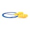 3M UltraFit Reusable Corded Earplugs, Flanged Shape, 25 dB NRR, Push-In, Med, Yellow/Blue, 1 Pair 340-4004 - alternate 6