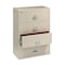 Fireking 31-15/16" W 4 Drawer Fire-Resistant Lateral File Cabinet, Parchment, Letter/Legal 4-3822-CPA - alternate 2