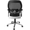 Flash Furniture Contemporary Chair Mid-Back Exec Mesh Chair, Black, Adjustable Arms, 17-3/4" to 21" Height, Mesh LF-W42-GG - alternate 7