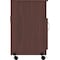 Lorell Mobile Machine Stand W/Shelf, Mahogany LLR60268 - alternate 6