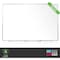 Ghent Dry Erase Board, Plastic, 36 5/8 in, 60 5/8 in, Aluminum Frame, White, Gloss M2-35-4 - alternate 7