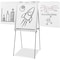 Quartet Dry Erase Board, Melamine, 29 in, 40 in, Plastic Frame, White, Gloss 81EA - alternate 7