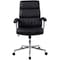 Lorell Executive Chair Leather High-Back ChairBlack Back, Fixed Arms, 18-1/2" to 22-1/2" Height, Leather LLR20018 - alternate 7