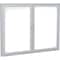 Ghent 2-Door Enclosed Whiteboard 36"x48", Aluminum Frame, Satin PA23648M-M1 - alternate 2