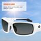 Ergodyne ODIN, Safety Glasses, Uncoated, Smoke Lens, White Frame, Full-Frame ODIN - alternate 2